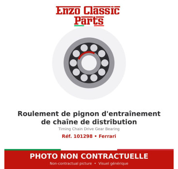 Ferrari - Roulement de pignon d'entraînement de chaîne de distribution - Réf. 101298