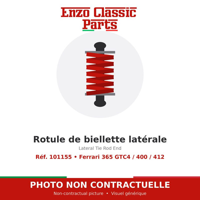 Ferrari 365 GTC4 / 400 / 412 - Lateral Tie Rod End - Ref. 101155