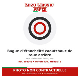 Ferrari 400 / Mondial 8 - Bague d'étanchéité caoutchouc de roue arrière - Réf. 108048