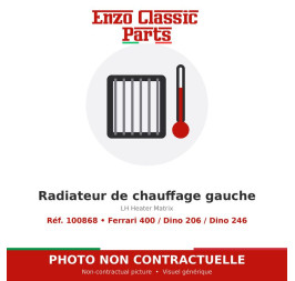 Ferrari 400 / Dino 206 / Dino 246 - Radiateur de chauffage gauche - Réf. 100868