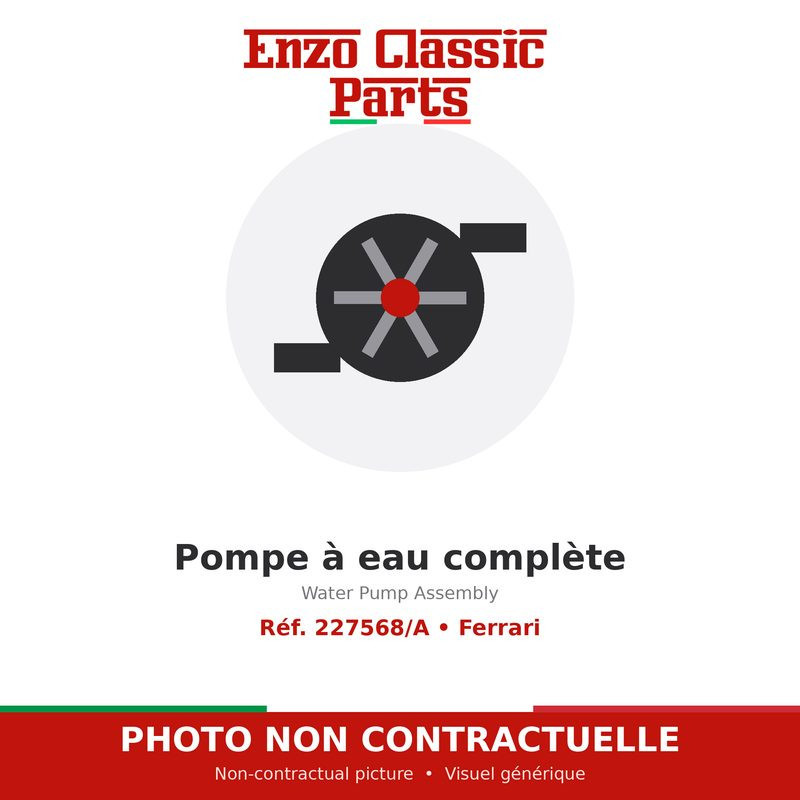 Ferrari - Pompe à eau complète - Réf. 227568/A