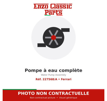 Ferrari - Water Pump Assembly - Ref. 227568/A