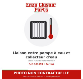 Ferrari - Liaison entre pompe à eau et collecteur d'eau - Réf. 181599