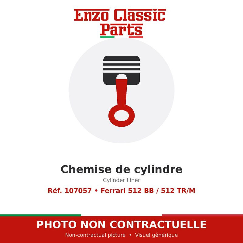 Ferrari 512 BB / 512 TR/M - Cylinder Liner - Ref. 107057