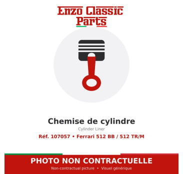 Ferrari 512 BB / 512 TR/M - Cylinder Liner - Ref. 107057