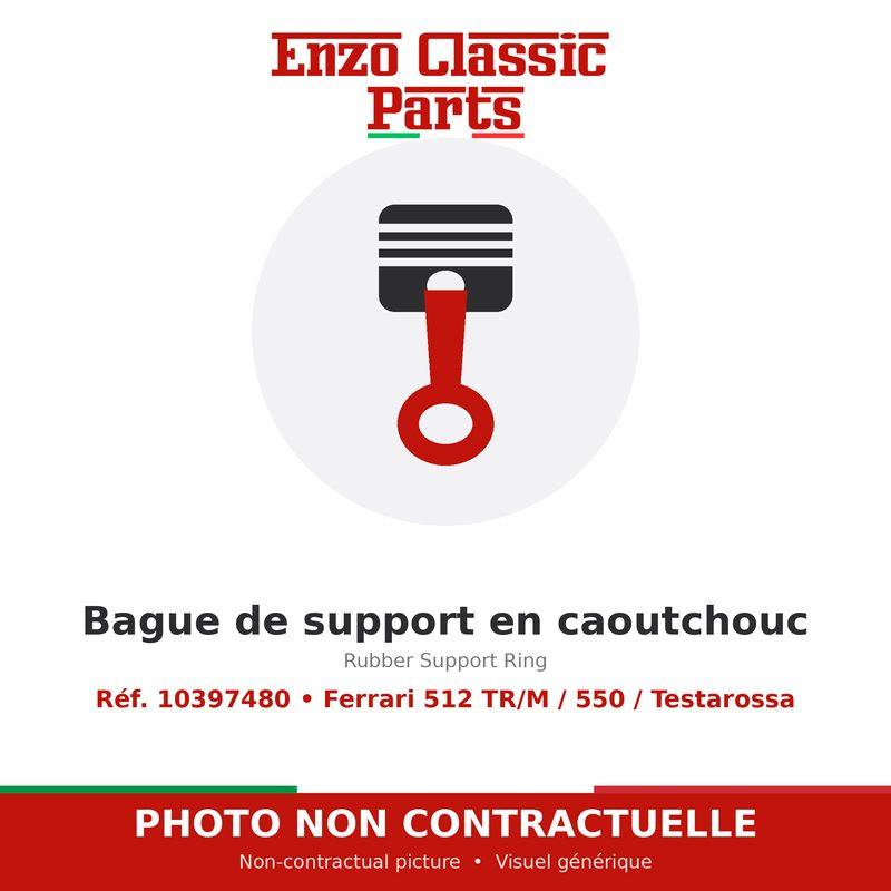 Ferrari 512 TR/M / 550 / Testarossa - Rubber Support Ring - Ref. 10397480