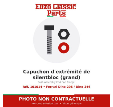 Ferrari Dino 206 / Dino 246 - Capuchon d'extrémité de silentbloc (grand) - Réf. 101014