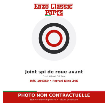 Ferrari Dino 246 - Front Wheel Oil Seal - Ref. 104359
