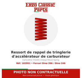 Ferrari Dino 206 / Dino 246 - Ressort de rappel de tringlerie d'accélérateur de carburateur - Réf. 102951