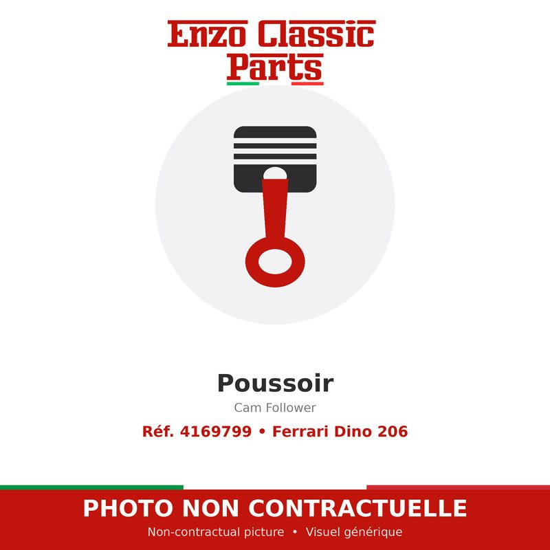Ferrari Dino 206 - Poussoir - Réf. 4169799