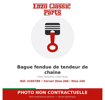 Ferrari Dino 206 / Dino 246 - Bague fendue de tendeur de chaîne - Réf. 4195789
