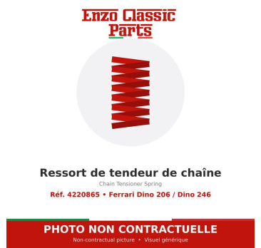 Ferrari Dino 206 / Dino 246 - Ressort de tendeur de chaîne - Réf. 4220865