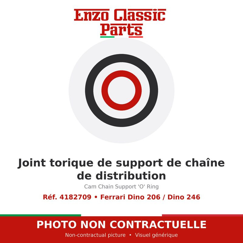 Ferrari Dino 206 / Dino 246 - Cam Chain Support 'O' Ring - Ref. 4182709