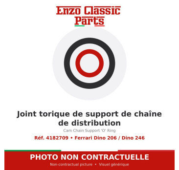 Ferrari Dino 206 / Dino 246 - Joint torique de support de chaîne de distribution - Réf. 4182709