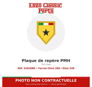 Ferrari Dino 206 / Dino 246 - TDC Plate - Ref. 4162080