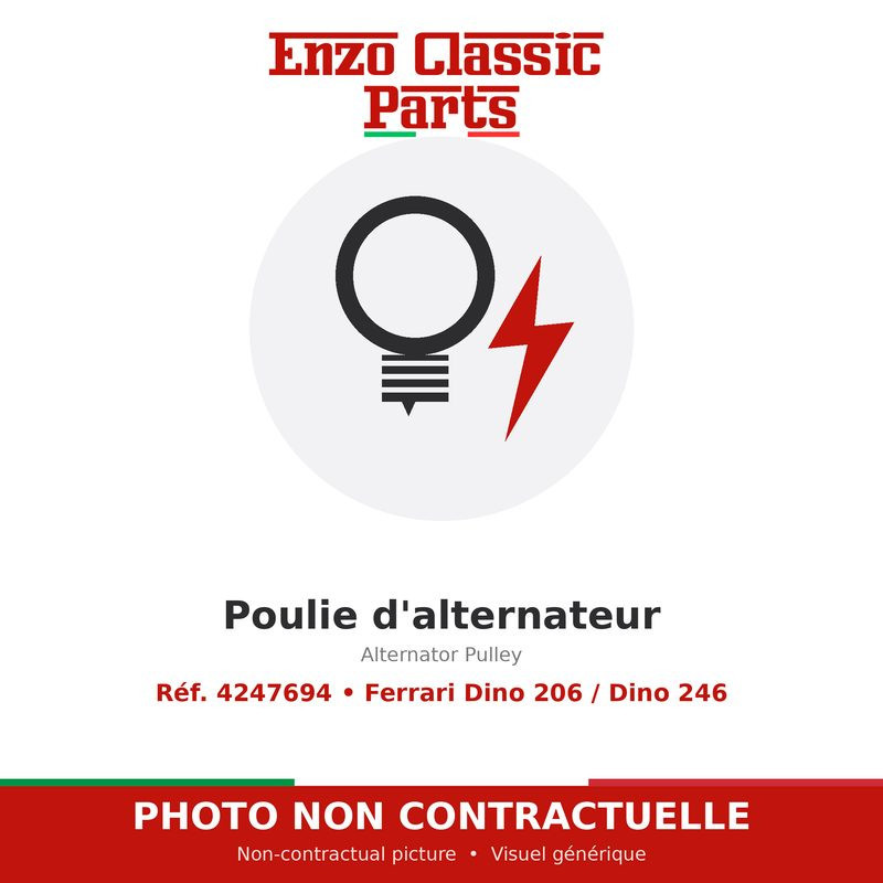 Ferrari Dino 206 / Dino 246 - Poulie d'alternateur - Réf. 4247694