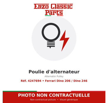 Ferrari Dino 206 / Dino 246 - Poulie d'alternateur - Réf. 4247694