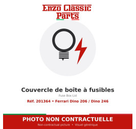 Ferrari Dino 206 / Dino 246 - Couvercle de boîte à fusibles - Réf. 201364