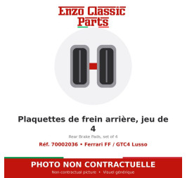 Ferrari FF / GTC4 Lusso - Rear Brake Pads, set of 4 - Ref. 70002036