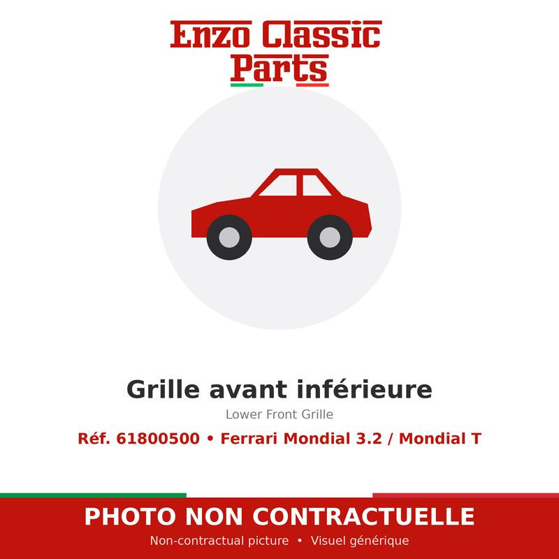 Ferrari Mondial 3.2 / Mondial T - Lower Front Grille - Ref. 61800500