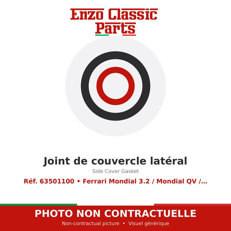 Ferrari Mondial 3.2 / Mondial QV / Mondial T - Joint de couvercle latéral - Réf. 63501100