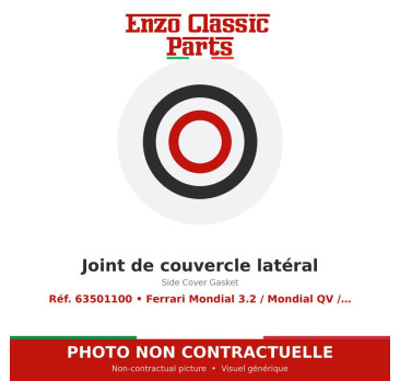 Ferrari Mondial 3.2 / Mondial QV / Mondial T - Side Cover Gasket - Ref. 63501100