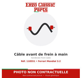 Ferrari Mondial 3.2 - Câble avant de frein à main - Réf. 118551