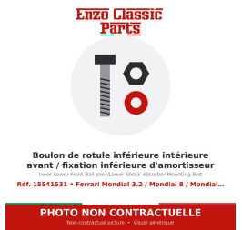 Ferrari Mondial 3.2 / Mondial 8 / Mondial QV - Boulon de rotule inférieure intérieure avant / fixation - Réf. 15541531