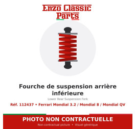 Ferrari Mondial 3.2 / Mondial 8 / Mondial QV - Fourche de suspension arrière inférieure - Réf. 112437