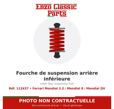 Ferrari Mondial 3.2 / Mondial 8 / Mondial QV - Lower Rear Suspension Fork - Ref. 112437