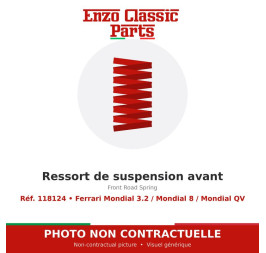 Ferrari Mondial 3.2 / Mondial 8 / Mondial QV - Ressort de suspension avant - Réf. 118124