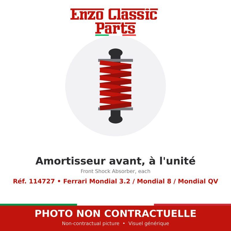 Ferrari Mondial 3.2 / Mondial 8 / Mondial QV - Front Shock Absorber, each - Ref. 114727