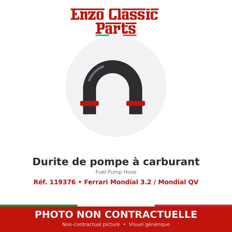 Ferrari Mondial 3.2 / Mondial QV - Fuel Pump Hose - Ref. 119376