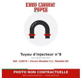 Ferrari Mondial 3.2 / Mondial QV - Fuel Injector Pipe No.8 - Ref. 118574