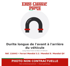 Ferrari Mondial 3.2 / Mondial 8 / Mondial QV - Long Hose Front to Rear of Vehicle - Ref. 116443