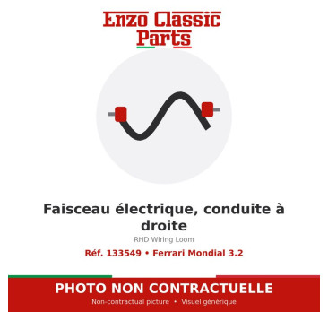 Ferrari Mondial 3.2 - Faisceau électrique, conduite à droite - Réf. 133549