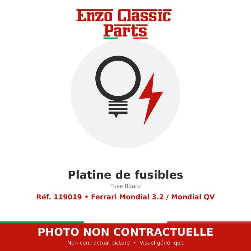 Ferrari Mondial 3.2 / Mondial QV - Platine de fusibles - Réf. 119019