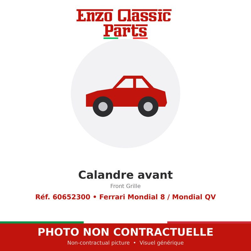 Ferrari Mondial 8 / Mondial QV - Calandre avant - Réf. 60652300