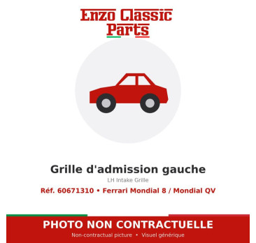 Ferrari Mondial 8 / Mondial QV - LH Intake Grille - Ref. 60671310