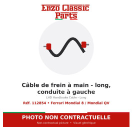 Ferrari Mondial 8 / Mondial QV - LHD Handbrake Cable - Long - Ref. 112854