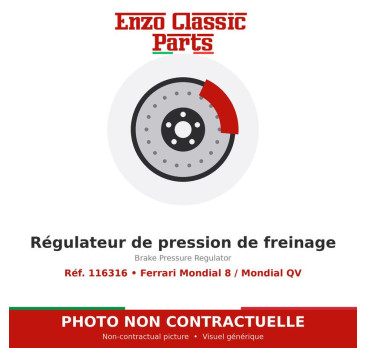 Ferrari Mondial 8 / Mondial QV - Brake Pressure Regulator - Ref. 116316