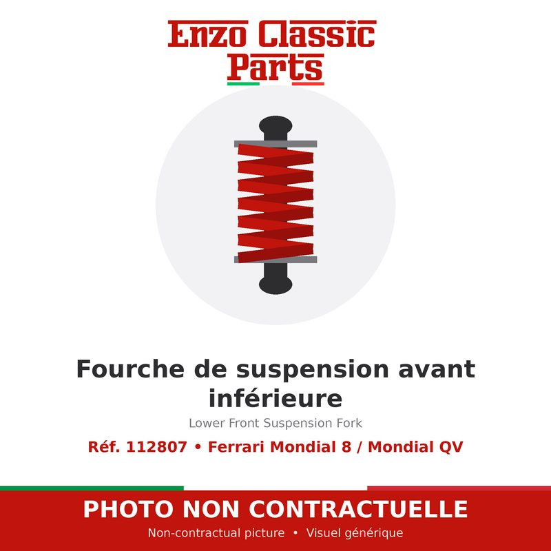 Ferrari Mondial 8 / Mondial QV - Lower Front Suspension Fork - Ref. 112807