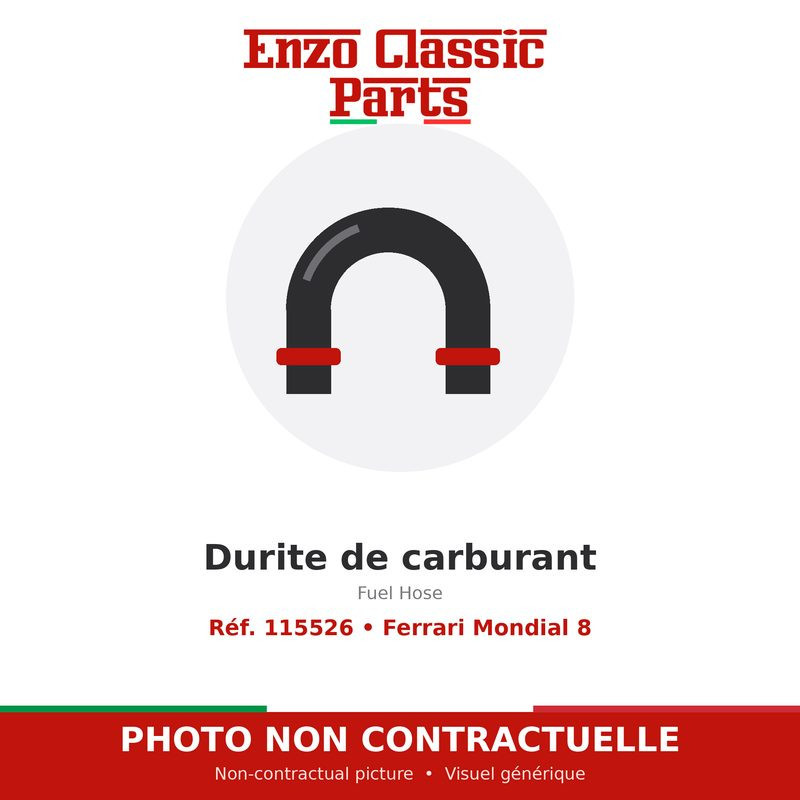 Ferrari Mondial 8 - Durite de carburant - Réf. 115526