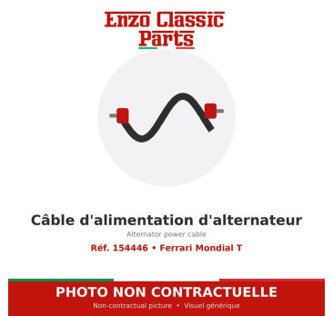 Ferrari Mondial T - Câble d'alimentation d'alternateur - Réf. 154446