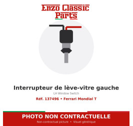 Ferrari Mondial T - LH Window Switch - Ref. 137496