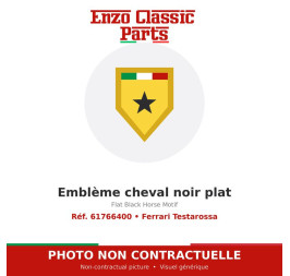 Ferrari Testarossa - Flat Black Horse Motif - Ref. 61766400