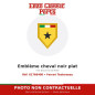 Ferrari Testarossa - Emblème cheval noir plat - Réf. 61766400