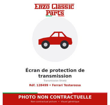 Ferrari Testarossa - Écran de protection de transmission - Réf. 128499