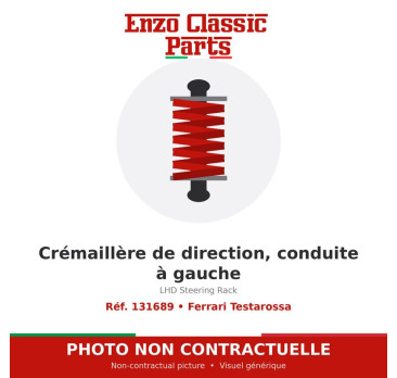 Ferrari Testarossa - Crémaillère de direction, conduite à gauche - Réf. 131689