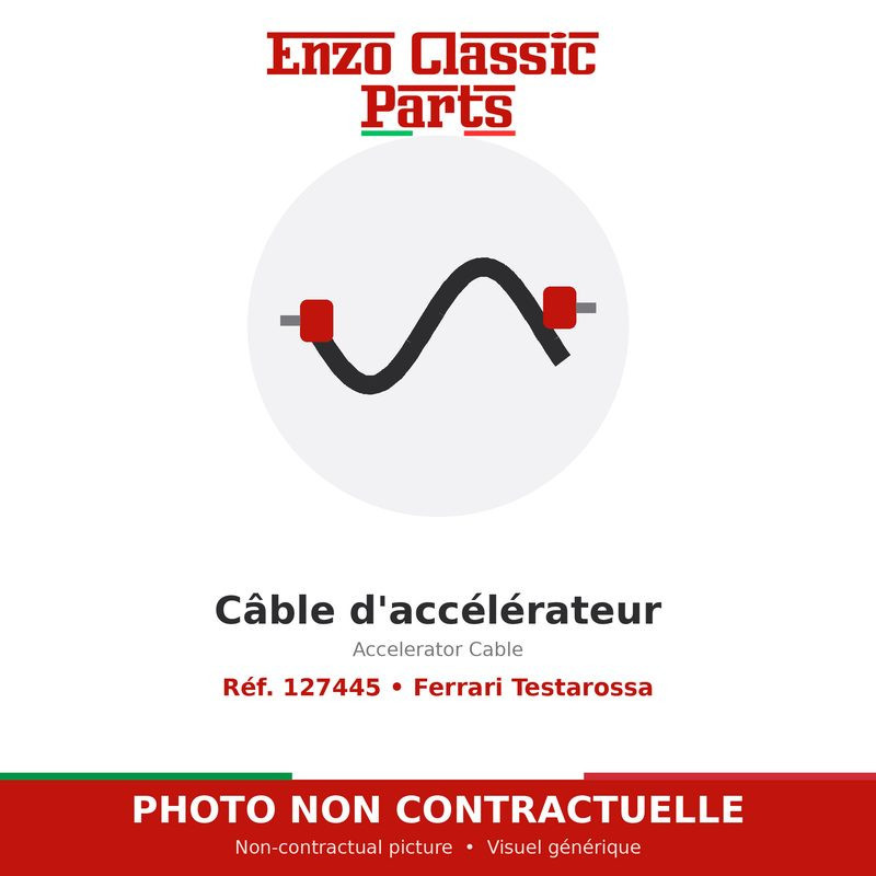 Ferrari Testarossa - Accelerator Cable - Ref. 127445